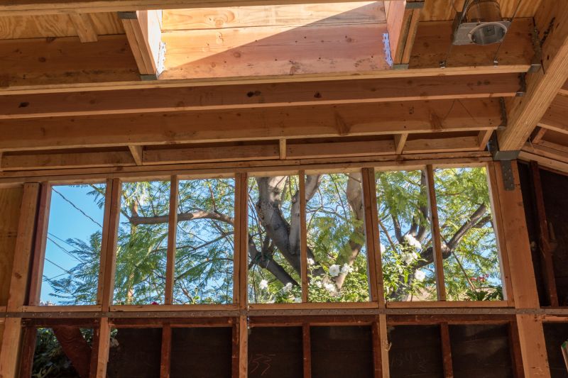 Wood Stud Framing in Spring
